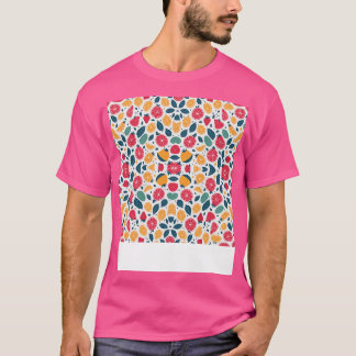 Vattenfärgad sommarfrukt Frukt Paternerad sommarfr T Shirt