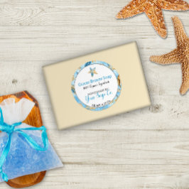 Vattenfärgad Stjärfisk Beach Handmade Soap Runt Klistermärke