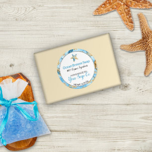 Vattenfärgad Stjärfisk Beach Handmade Soap Runt Klistermärke