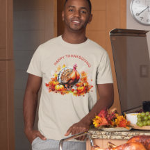 Vattenfärgad Thanksgiving Turkiet och pumpor