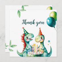 Vattenfärgad Trex-dos 1:a födelsedag