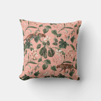 Vattenfärgad tropisk exotisk mönster med orkidé, g kudde