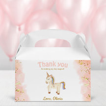 Vattenfärgad Unicorn pastel glitter Birthday gable