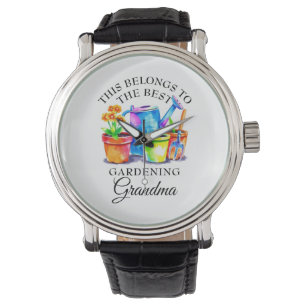 Vattenfärgad Verktyg Grandma Armbandsur