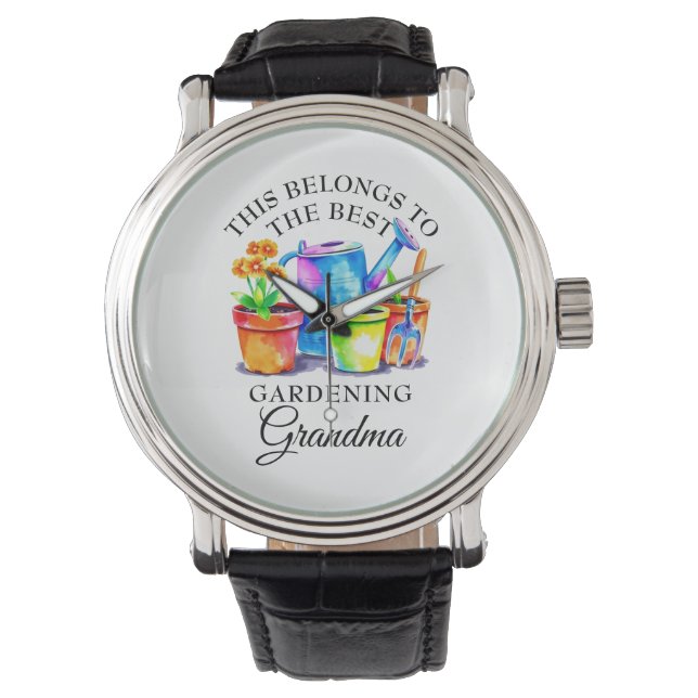 Vattenfärgad  Verktyg Grandma Armbandsur (Framsida)