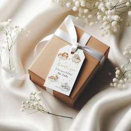 Vattenfärgad vilande Neutralt Baby Presentetikett