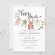 Vattenfärgade Barnkläder | Boho BoyBaby Shower