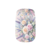 Vattenfärgade blommor i mjuk pastel färg