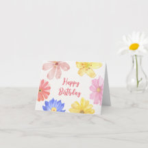 Vattenfärgade blommor