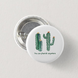 Vattenfärgade Cacti-former Knapp