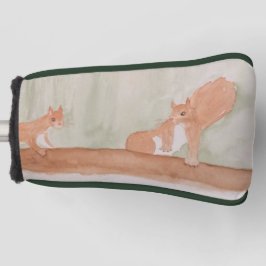 Vattenfärgade Cute Woodland Squirrels