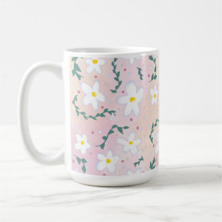 Vattenfärgade Daisy Kaffemugg