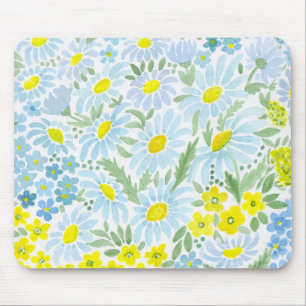 Vattenfärgade daisy musmatta