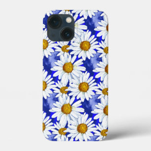 Vattenfärgade Daisy på Denim Blue