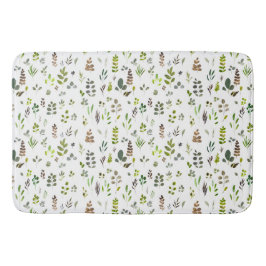 Vattenfärgade eukalyptus Löv Mönster Badrumsmatta