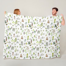 Vattenfärgade eukalyptus Löv Mönster