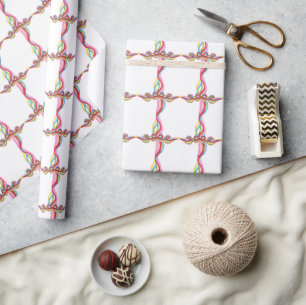 Vattenfärgade, färgstarka, julfärgade, färgade, ba presentpapper