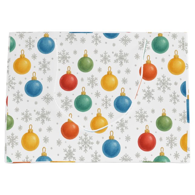 Vattenfärgade julprydnader och Snöflingor - (Framsidan)