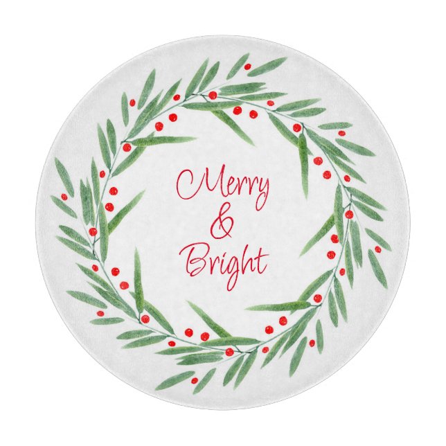 Vattenfärgade Löv och berries Utandning (Framsidan)