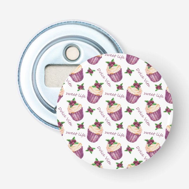 Vattenfärgade muffinsar flasköppnare (Framsidan)