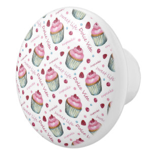 Vattenfärgade muffinsar knopp