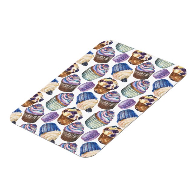 Vattenfärgade muffinsar magnet (Vänstra Sidan)