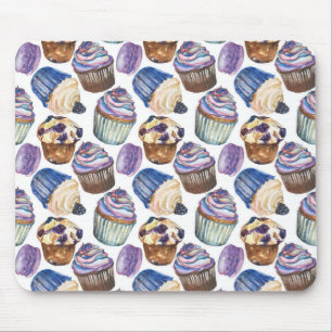 Vattenfärgade muffinsar musmatta