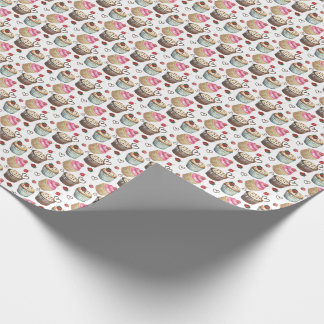 Vattenfärgade muffinsar presentpapper