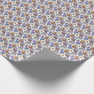 Vattenfärgade muffinsar presentpapper