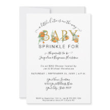 Vattenfärgade Orangar en liten kutie babyskugga