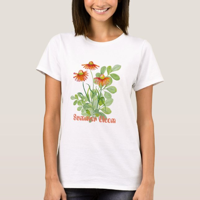 Vattenfärgade orangar t shirt (Framsida)