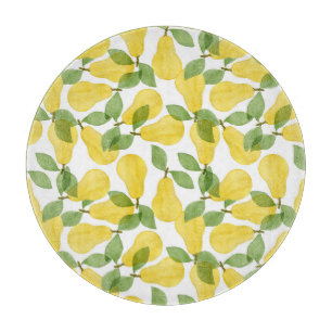 Vattenfärgade päron: Handmålade Mönster