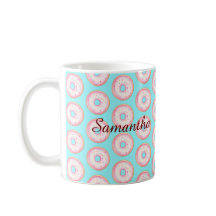 Vattenfärgade Rosor Glazed Sprinkle Donuts