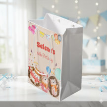Vattenfärgade skogsdjur - födelsedag