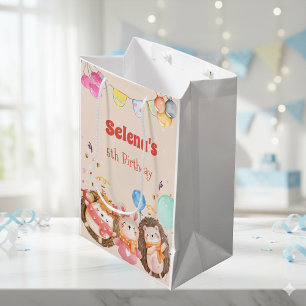 Vattenfärgade skogsdjur - födelsedag