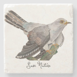 Vattenfärgade skogsfåglar stenunderlägg