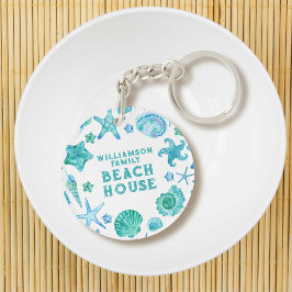 Vattenfärgade Snäckor och Starfish Beach House