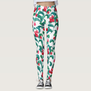 Vattenfärgade vilder, sömlösa mönster. leggings
