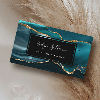 vattenfärgagat tealvatten visitkort