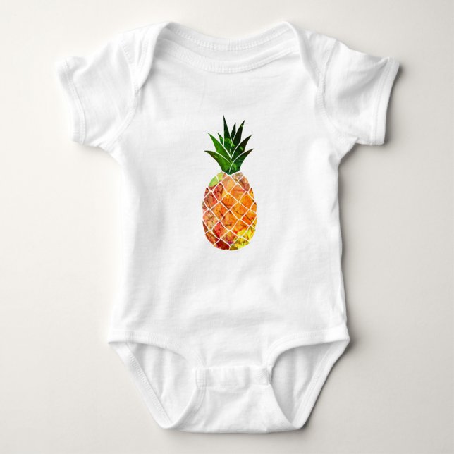 Vattenfärgananas T-shirt (Framsida)