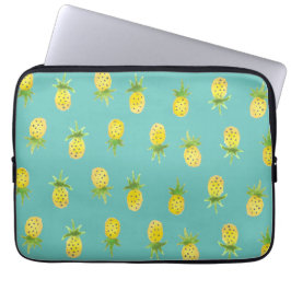 Vattenfärgananasmönster 13" laptop sleeve