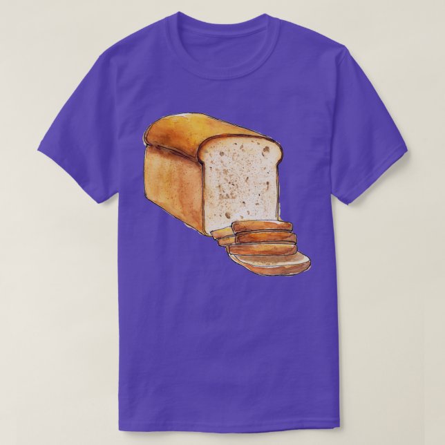 Vattenfärgat bröd t shirt (Design framsida)