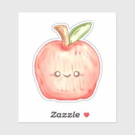 Vattenfärgat fruktäpple klistermärken