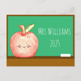 Vattenfärgat fruktäpple vykort