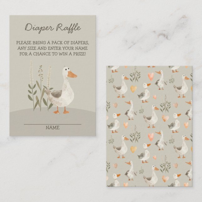 Vattenfärgat gåsmatta (matsäck), kort för tillslut (Fram/baksida)