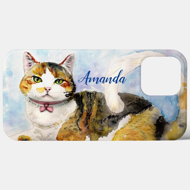 Vattenfärgat katt (Baksida (horisontell))