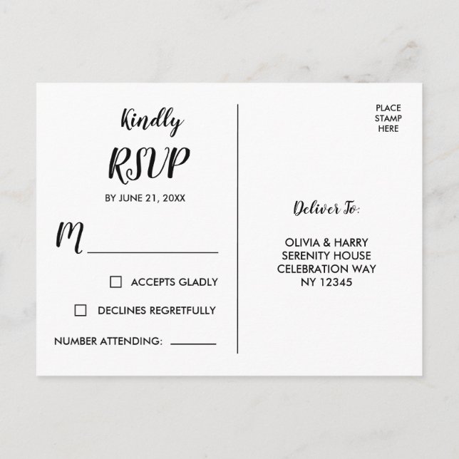 Vattenfärgat Land Flowers OSA Postcard Vykort (Baksida)