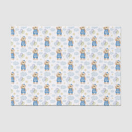 Vattenfärgat Nautical Balloon Bear