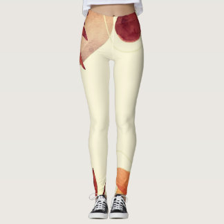 Vattenfärgat teracotta leggings