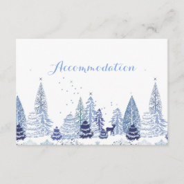 Vattenfärgat träbete Vinter Bröllop E Tilläggskort
